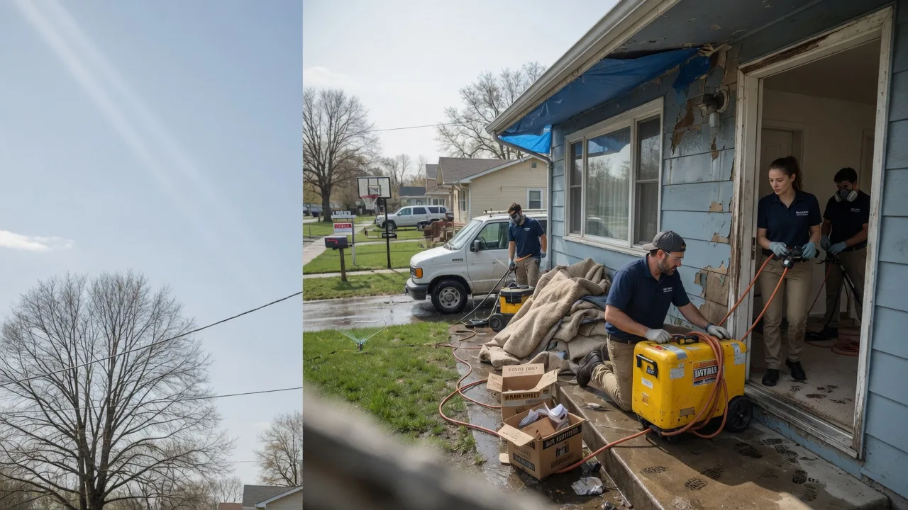 Basement Flood Cleanup in Omega, OK near me